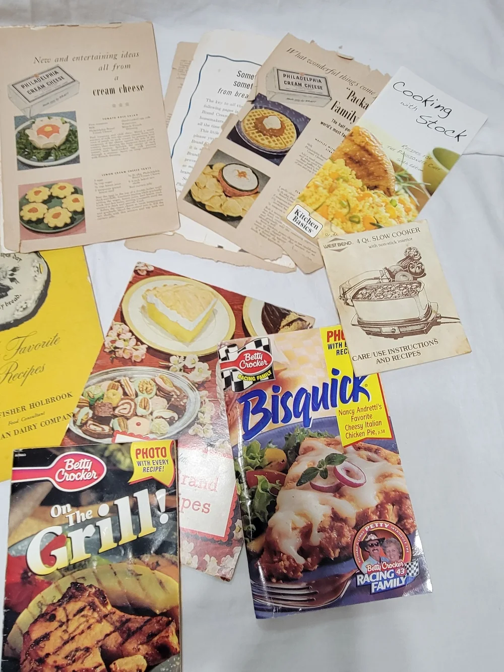Betty Crocker Pillsbury Philadelphia Vintage Recipe Booklets Cards Lot